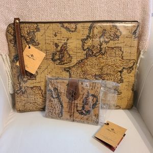 Patricia Nash European Map Laptop Case & Passport Holder